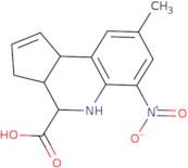 (3aR,4S,9bS)-8-Methyl-6-nitro-3a,4,5,9b-tetrahydro-3H-cyclopenta[C]quinoline-4-carboxylic acid