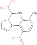 (3aR,4S,9bS)-6-Methyl-9-nitro-3a,4,5,9b-tetrahydro-3H-cyclopenta[C]quinoline-4-carboxylic acid