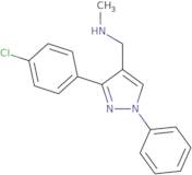 {[3-(4-Chlorophenyl)-1-phenyl-1H-pyrazol-4-yl]methyl}(methyl)amine