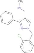({1-[(2-Chlorophenyl)methyl]-3-phenyl-1H-pyrazol-4-yl}methyl)(methyl)amine