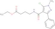 Ethyl 4-{[(5-chloro-1-methyl-3-phenyl-1H-pyrazol-4-yl)carbonyl]amino}butanoate