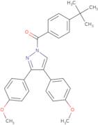 [3,4-Bis(4-methoxyphenyl)-1H-pyrazol-1-yl][4-(tert-butyl)phenyl]methanone