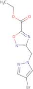 Ethyl 3-[(4-bromo-1H-pyrazol-1-yl)methyl]-1,2,4-oxadiazole-5-carboxylate