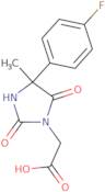 2-[4-(4-Fluorophenyl)-4-methyl-2,5-dioxoimidazolidin-1-yl]acetic acid