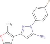 1-(4-Fluorophenyl)-3-(2-methyl-3-furyl)-1H-pyrazol-5-amine