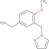 4-Methoxy-3-pyrazol-1-ylmethyl-benzylamine
