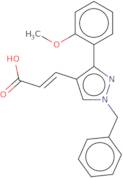 (2E)-3-[1-Benzyl-3-(2-methoxyphenyl)-1H-pyrazol-4-yl]prop-2-enoic acid