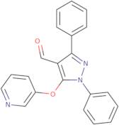 1,3-Diphenyl-5-(pyridin-3-yloxy)-1H-pyrazole-4-carbaldehyde