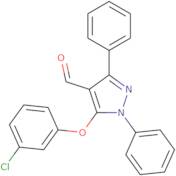 5-(3-Chlorophenoxy)-1,3-diphenyl-1H-pyrazole-4-carbaldehyde