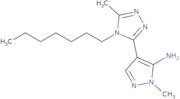 4-(4-Heptyl-5-methyl-4H-1,2,4-triazol-3-yl)-1-methyl-1H-pyrazol-5-ylamine