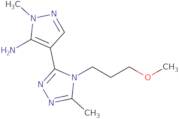 4-[4-(3-Methoxypropyl)-5-methyl-4H-1,2,4-triazol-3-yl]-1-methyl-1H-pyrazol-5-amine