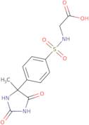 2-[4-(4-Methyl-2,5-dioxoimidazolidin-4-yl)benzenesulfonamido]acetic acid