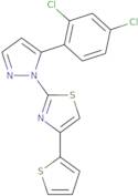 2-[5-(2,4-Dichlorophenyl)-1H-pyrazol-1-yl]-4-(2-thienyl)-1,3-thiazole