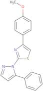 4-(4-Methoxyphenyl)-2-(5-phenyl-1H-pyrazol-1-yl)-1,3-thiazole