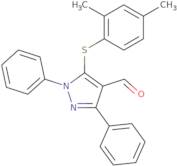 5-[(2,4-Dimethylphenyl)sulfanyl]-1,3-diphenyl-1H-pyrazole-4-carbaldehyde