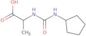 2-[(Cyclopentylcarbamoyl)amino]propanoic acid