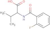 (2S)-2-[(2-Fluorobenzoyl)amino]-3-methylbutanoic acid