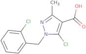 5-Chloro-1-[(2-chlorophenyl)methyl]-3-methyl-1H-pyrazole-4-carboxylic acid