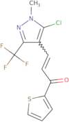 (E)-3-[5-Chloro-1-methyl-3-(trifluoromethyl)-1H-pyrazol-4-yl]-1-(2-thienyl)-2-propen-1-one