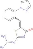 N-[(5Z)-4-Oxo-5-{[2-(1H-pyrazol-1-yl)phenyl]methylidene}-4,5-dihydro-1,3-thiazol-2-yl]guanidine