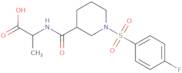 (2S)-2-{[1-(4-Fluorobenzenesulfonyl)piperidin-3-yl]formamido}propanoic acid