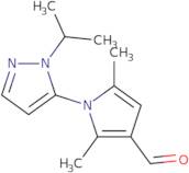 2,5-Dimethyl-1-[1-(propan-2-yl)-1H-pyrazol-5-yl]-1H-pyrrole-3-carbaldehyde