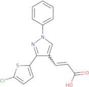 (2E)-3-[3-(5-Chlorothiophen-2-yl)-1-phenyl-1H-pyrazol-4-yl]prop-2-enoic acid