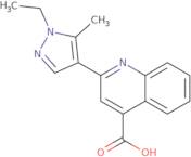 2-(1-Ethyl-5-methyl-1H-pyrazol-4-yl)quinoline-4-carboxylic acid