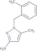 5-Methyl-1-[(2-methylphenyl)methyl]-1H-pyrazol-3-amine