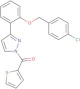 (3-{2-[(4-Chlorobenzyl)oxy]phenyl}-1H-pyrazol-1-yl)(2-thienyl)methanone