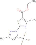 Ethyl 4-methyl-2-[3-methyl-5-(trifluoromethyl)-1H-pyrazol-1-yl]-1,3-thiazole-5-carboxylate