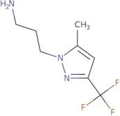 3-[5-Methyl-3-(trifluoromethyl)-1H-pyrazol-1-yl]propan-1-amine