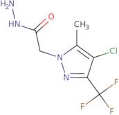 2-[4-Chloro-5-methyl-3-(trifluoromethyl)-1H-pyrazol-1-yl]acetohydrazide