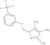 3,5-Dimethyl-1-{[3-(trifluoromethyl)phenoxy]methyl}-1H-pyrazol-4-amine