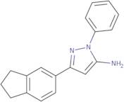 3-(2,3-Dihydro-1H-inden-5-yl)-1-phenyl-1H-pyrazol-5-amine