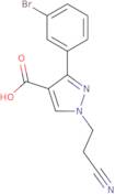 3-(3-Bromophenyl)-1-(2-cyanoethyl)-1H-pyrazole-4-carboxylic acid