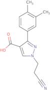 1-(2-Cyanoethyl)-3-(3,4-dimethylphenyl)-1H-pyrazole-4-carboxylic acid