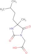 2-[4-Methyl-4-(3-methylbutyl)-2,5-dioxoimidazolidin-1-yl]acetic acid