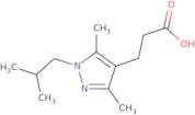 3-[3,5-Dimethyl-1-(2-methylpropyl)-1H-pyrazol-4-yl]propanoic acid