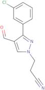 3-[3-(3-Chlorophenyl)-4-formyl-1H-pyrazol-1-yl]propanenitrile