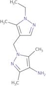 1-[(1-Ethyl-5-methyl-1H-pyrazol-4-yl)methyl]-3,5-dimethyl-1H-pyrazol-4-amine