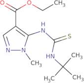 Ethyl 5-{[(tert-butylamino)carbothioyl]amino}-1-methyl-1H-pyrazole-4-carboxylate