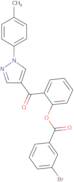 2-{[1-(4-Methylphenyl)-1H-pyrazol-4-yl]carbonyl}phenyl 3-bromobenzenecarboxylate