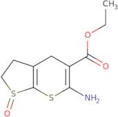 Ethyl 6-amino-1-oxo-2H,3H,4H-1Î»4-thieno[2,3-b]thiopyran-5-carboxylate