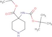 Ethyl 4-((tert-butoxycarbonyl)amino)piperidine-4-carboxylate