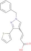 (2E)-3-[1-Benzyl-3-(thiophen-2-yl)-1H-pyrazol-4-yl]prop-2-enoic acid