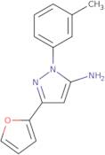 3-(Furan-2-yl)-1-(3-methylphenyl)-1H-pyrazol-5-amine