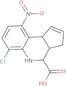 (3aR,4S,9bS)-6-Chloro-9-nitro-3a,4,5,9b-tetrahydro-3H-cyclopenta[C]quinoline-4-carboxylic acid