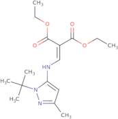 Diethyl 2-({[1-(tert-butyl)-3-methyl-1H-pyrazol-5-yl]amino}methylene)malonate