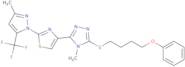 4-[4-Methyl-5-(4-phenoxybutylsulfanyl)-1,2,4-triazol-3-yl]-2-[3-methyl-5-(trifluoromethyl)pyrazol-…